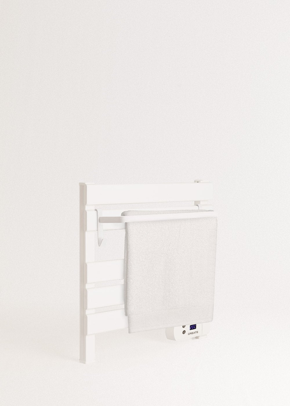 CREATE - WARM TOWEL MINI - Elektryczny wieszak na ręczniki podłogowo-ścienny 150W - Blanc