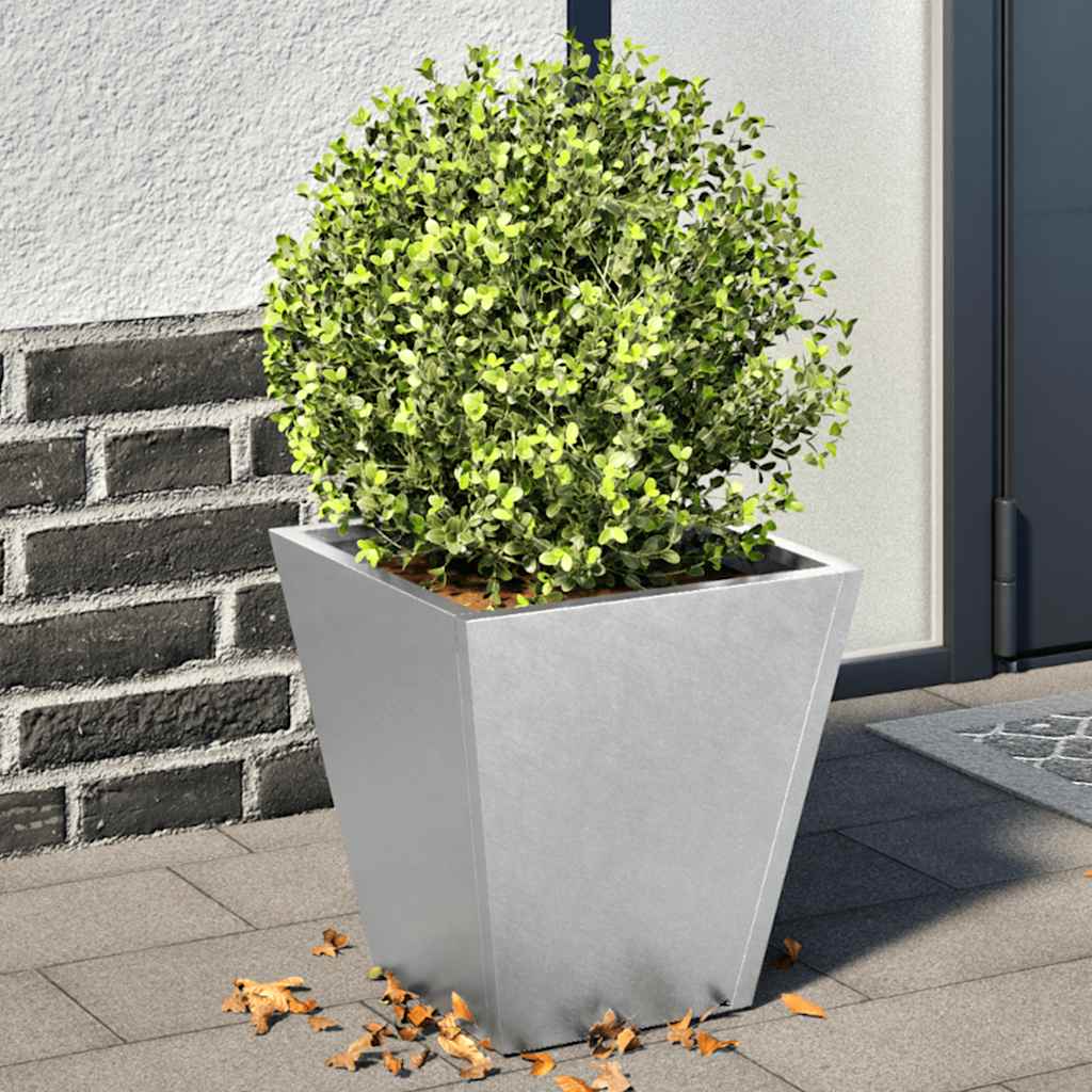 Donice ogrodowe, 2 szt., 30x30x30 cm, stal galwanizowana vidaXL