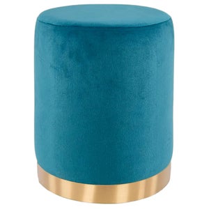 Sgabello Ottomano Pieghevole In Velluto Rosa 43x33x33 Cm - Pouf Con Contenitore Per Libri, Poggiapiedi Piccolo Per Soggiorno, Supporta 150 Kg