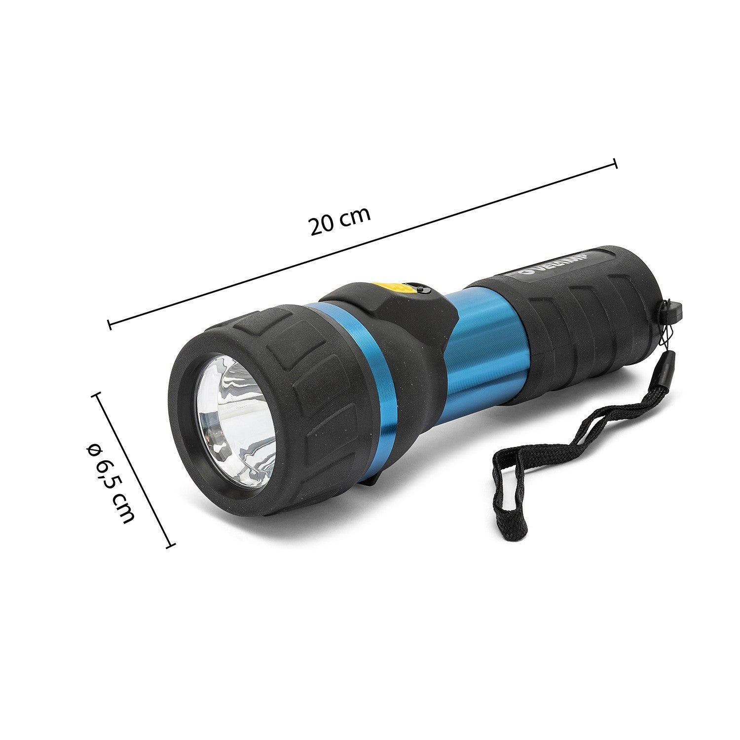 IMPULSE: torche LED 3W (2D non fournies) aluminium + caoutchouc - 8