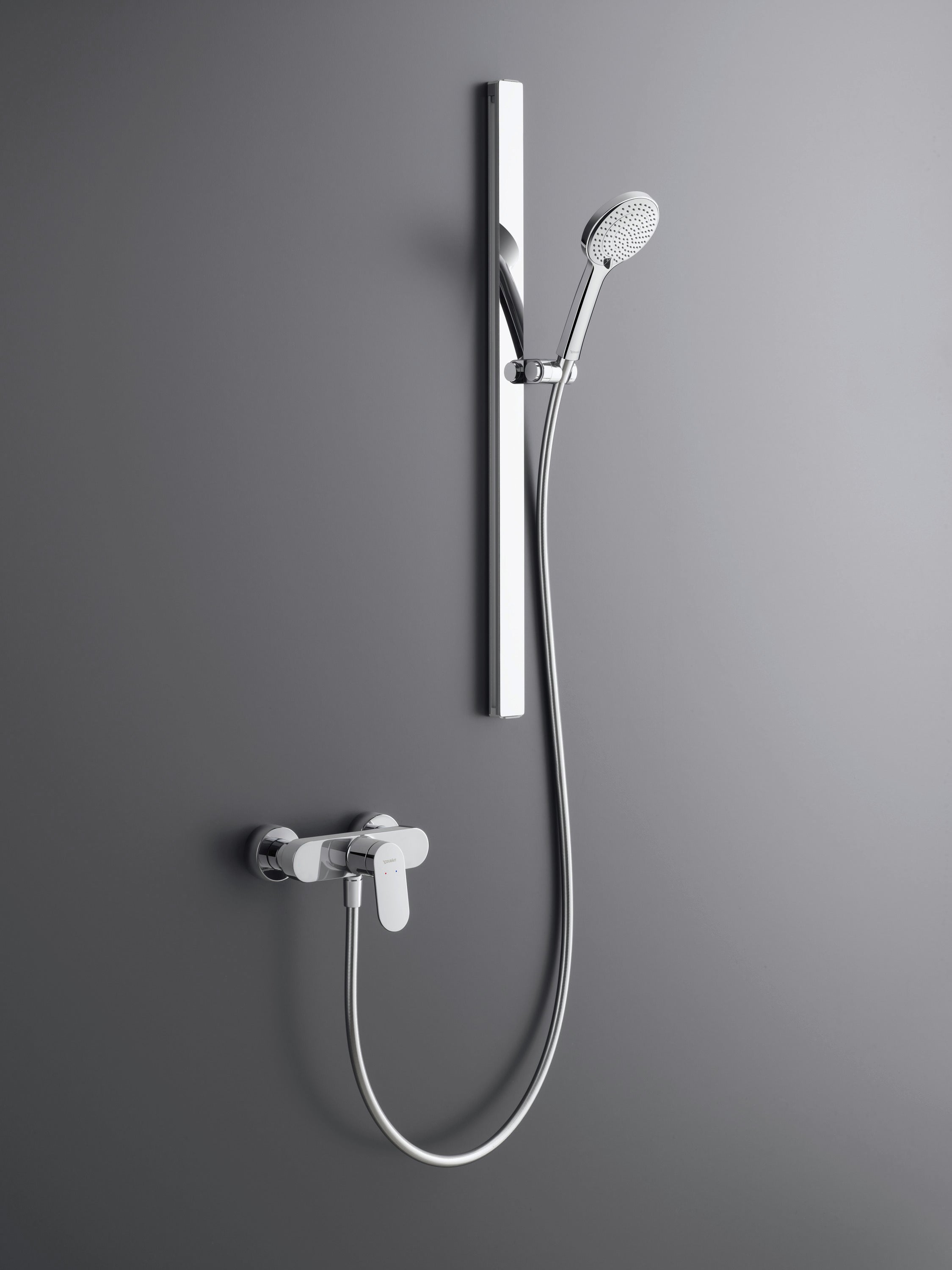 Duravit uniwersalny drążek prysznicowy z uchwytem chrom - Regulowana wysokość uchwytu - 81 cm