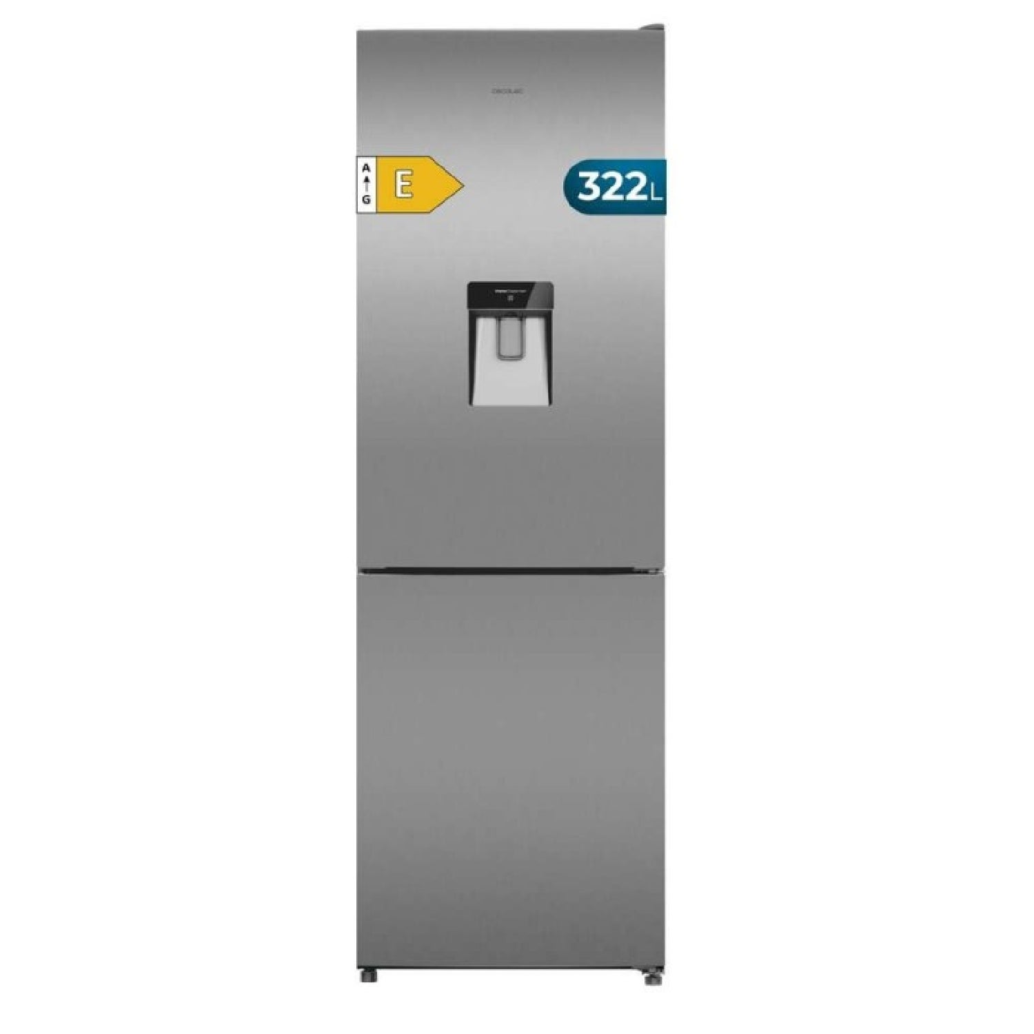 Cecotec Frigorífico Combi Total No Frost De 322L Bolero Coolmarket Combi 322I Wd Inox E. 185,5 Cm De Alto, 59,5 Cm De Ancho , Leroy Merlin
