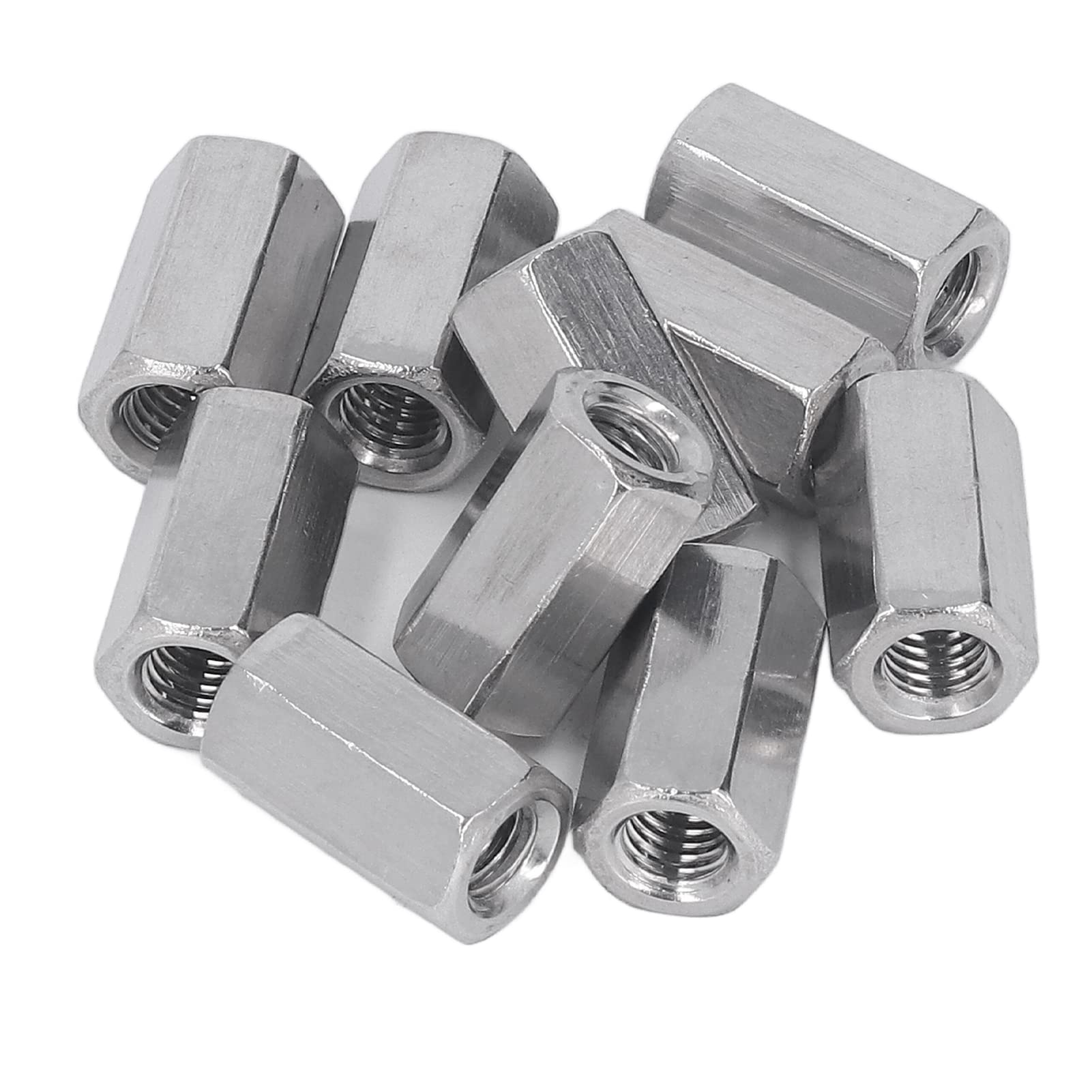 Dado Di Accoppiamento Esagonale M14 X 2 Mm, Passo 2, Lungo 30 Mm, In Acciaio 304, 1 Pezzo