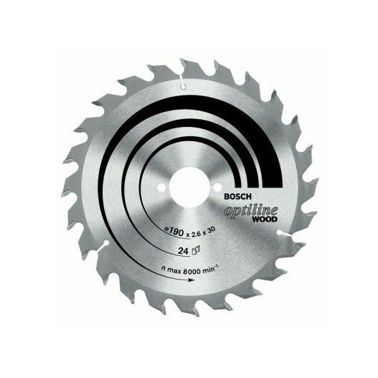 Bosch Professional - Lame Scie Circulaire Optiline Bois 190X30X2,6mm, 24D - 2608640615 - 3