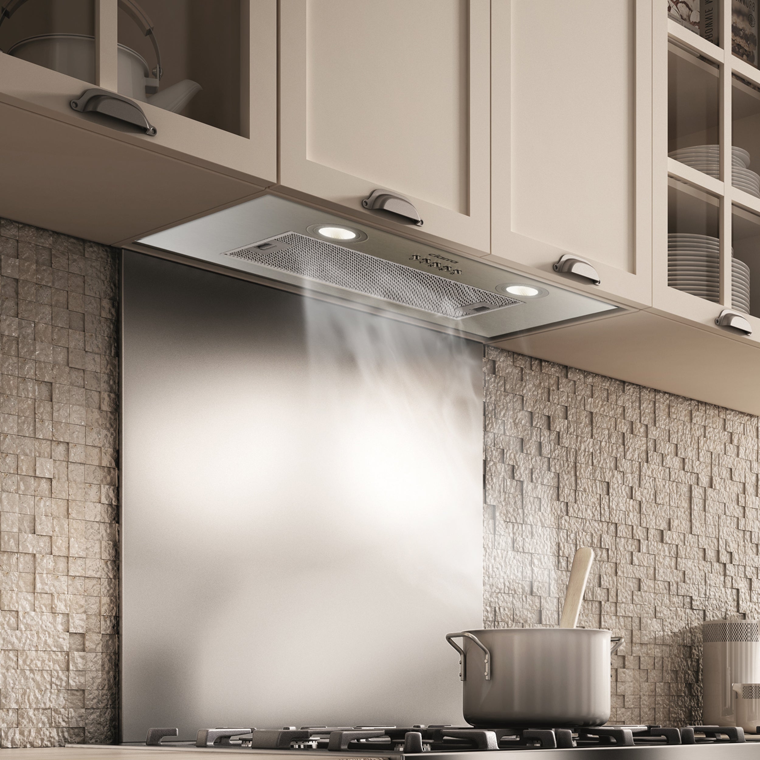 CIARRA Cappa da incasso 52cm 300m3/h Ricircolo o Scarico 3 Velocità Acciaio Inox 913ASS52 - 7
