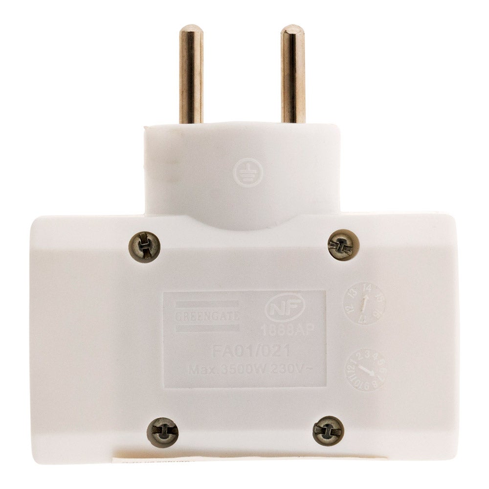Multiprise triplite 2x16A + 1x6A latérale - Zenitech - 6