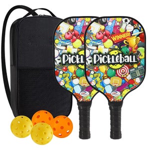 Kit Ping-pong : 2 Raquettes + 3 Balles – Générique – Neuf