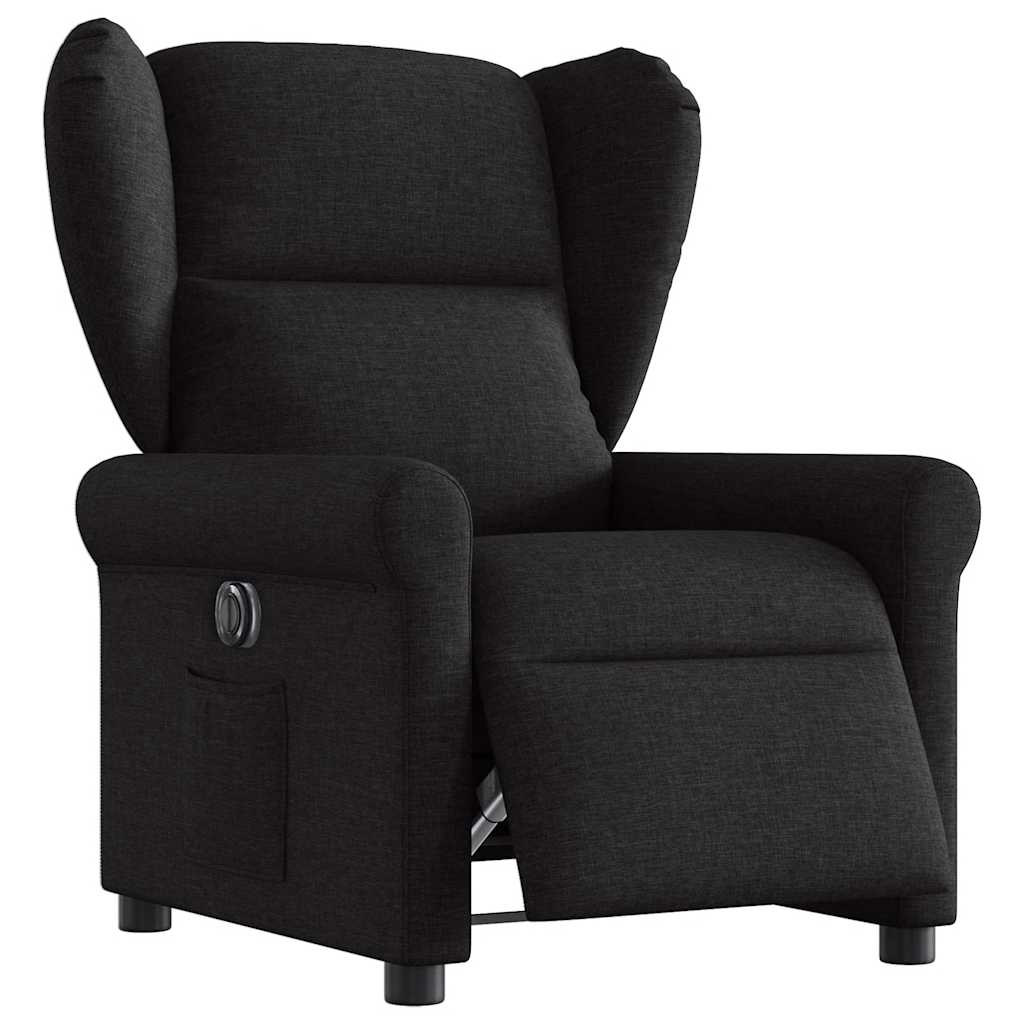 Fauteuil de télévision | Fauteuil inclinable électrique Noir Tissu CFW468992 - 2