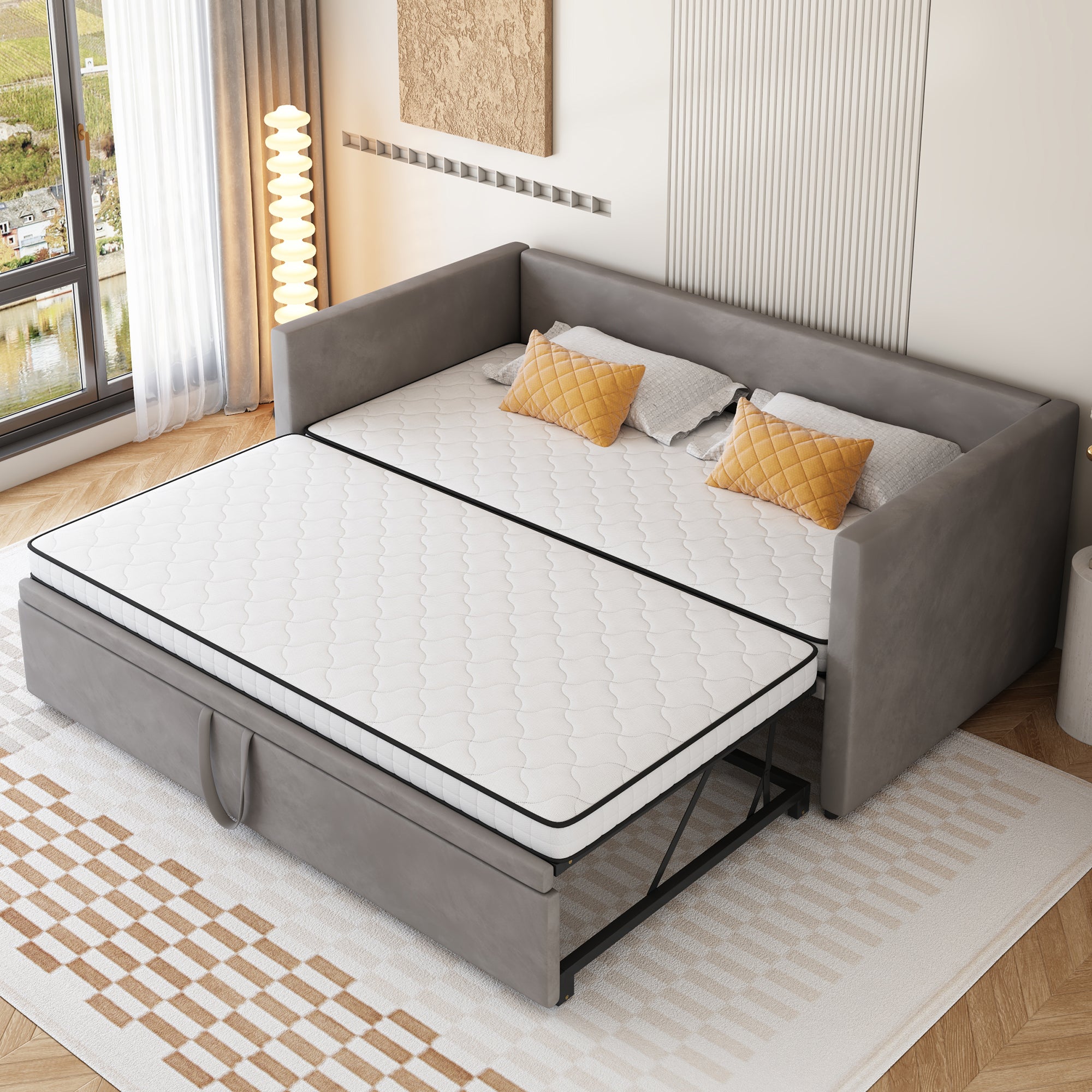 Materac kieszeniowy 90 x 190 cm - Moduły ergonomiczne i podparcie lędźwiowe, grubość 12 cm - Twardość H3 (średnio twardy) - Biały - 6