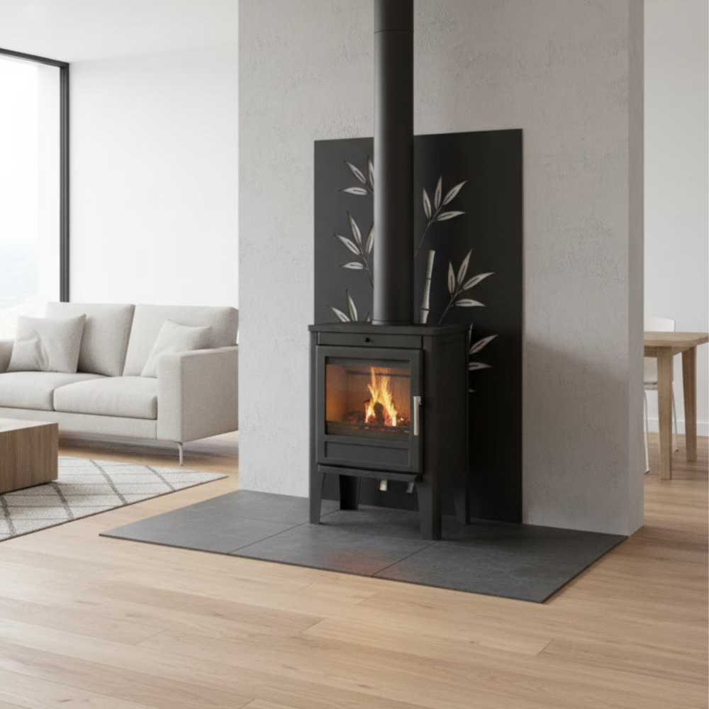 Plaque de protection murale verticale décorative en acier Turmel l.80 x H.117 cm Edilinox - 2