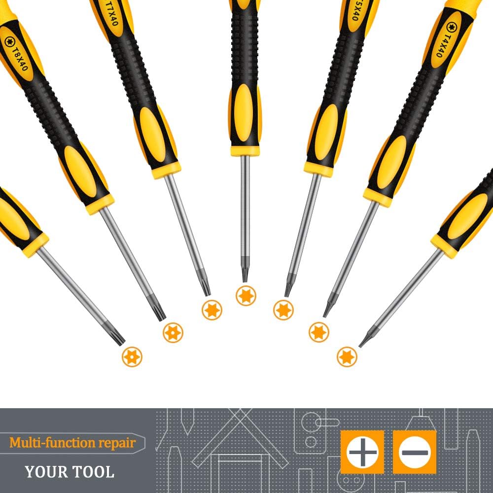Jeu de tournevis Torx 12 en 1, tournevis magnétique T3 T4 T5 T6 T7 T8 T10 pour téléphone portable, Xbox, PS4, support annulaire pour ordinateur - 3