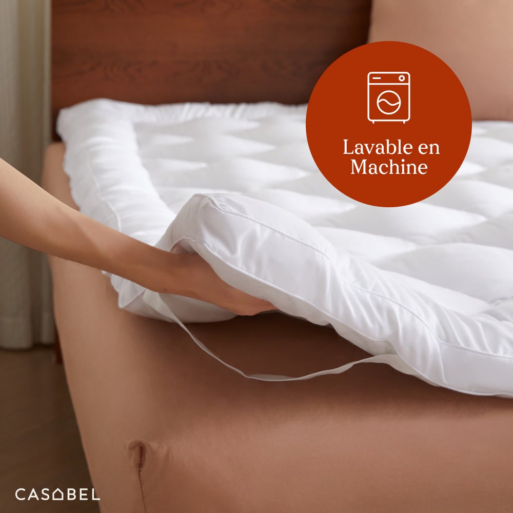 CASABEL Surmatelas Douceur 140 x 200 cm en Microfibre - 4