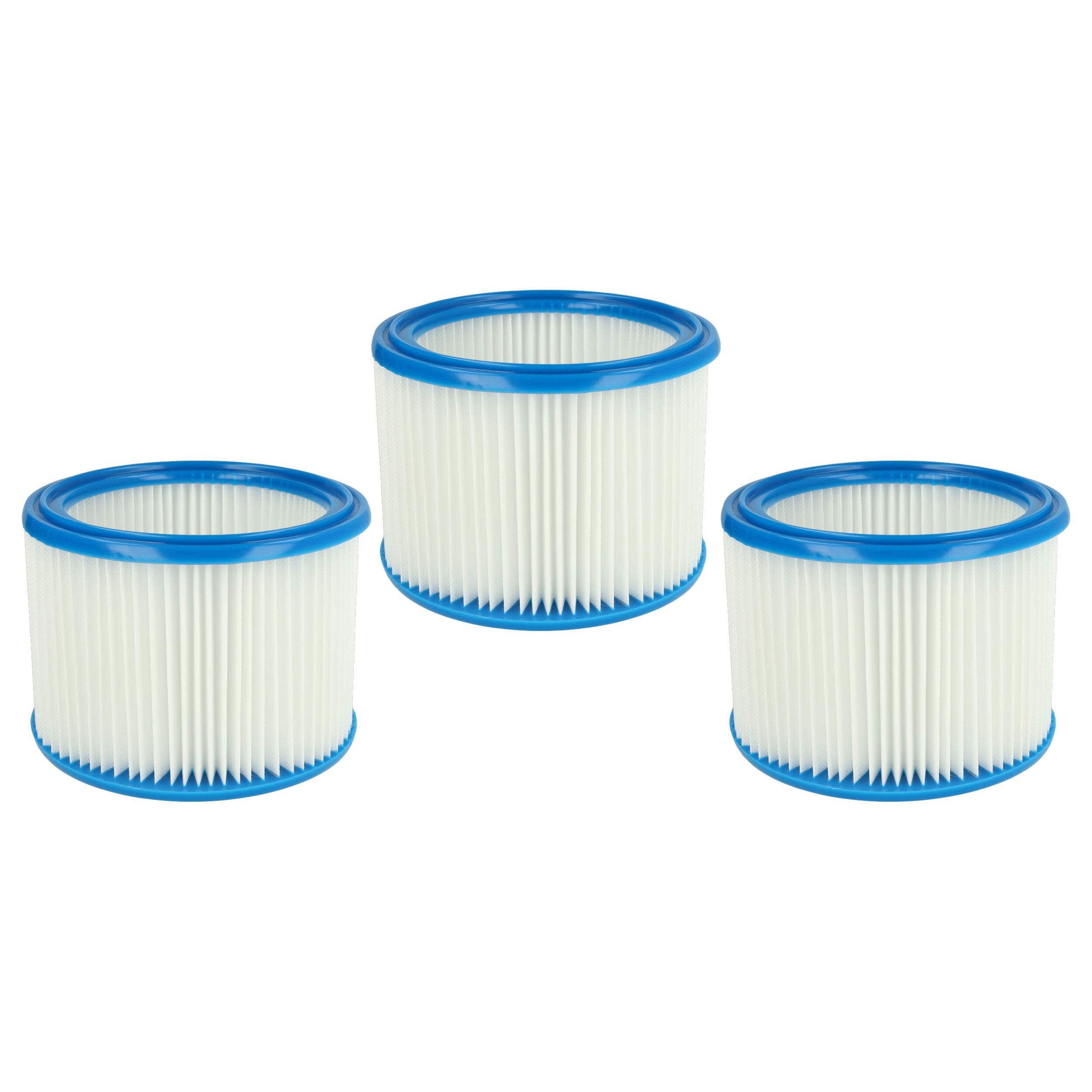 vhbw Set de filtres 3x Filtre plissé compatible avec Herkules 50, SR 20, SR 30, SR 30 A, SR 50 aspirateur à sec ou humide - Filtre à cartouche - 6