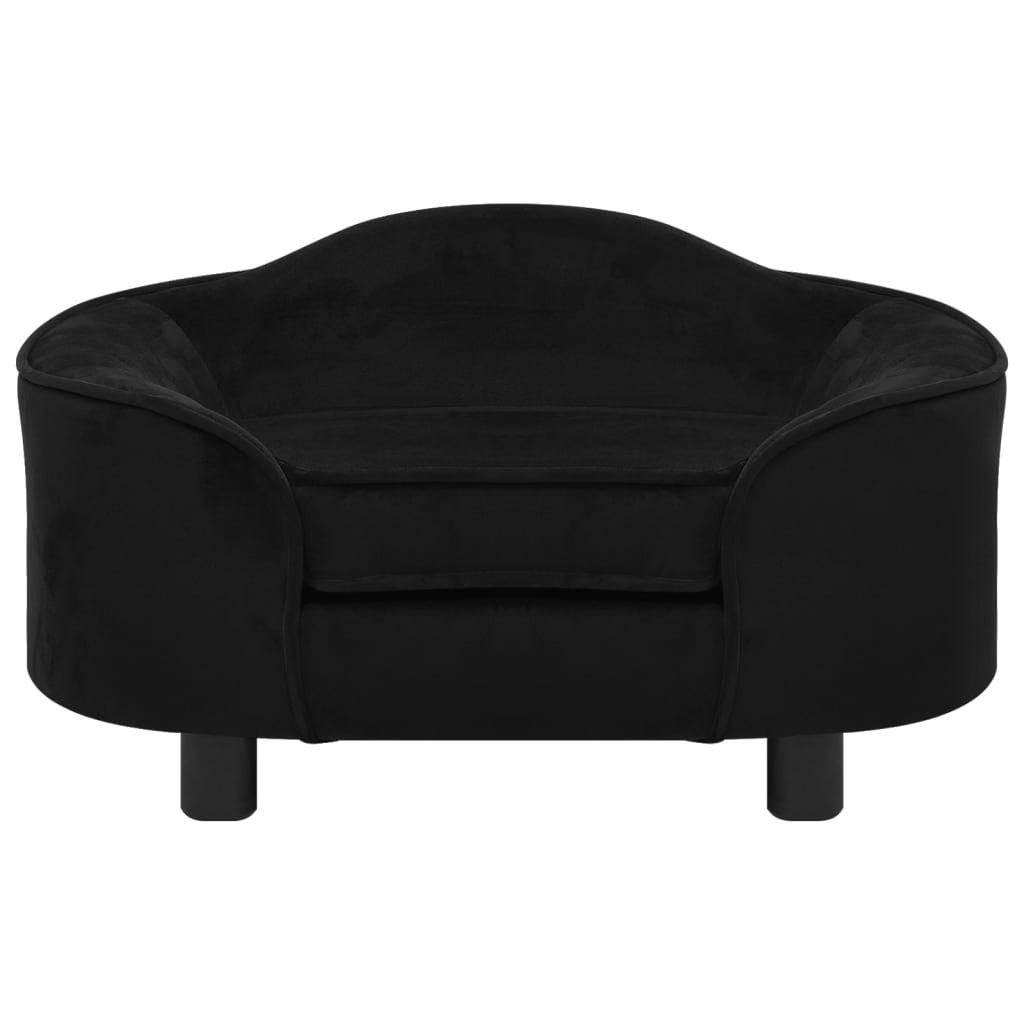Divano per cani 67 cm in peluche nero 02_0000200 - 4