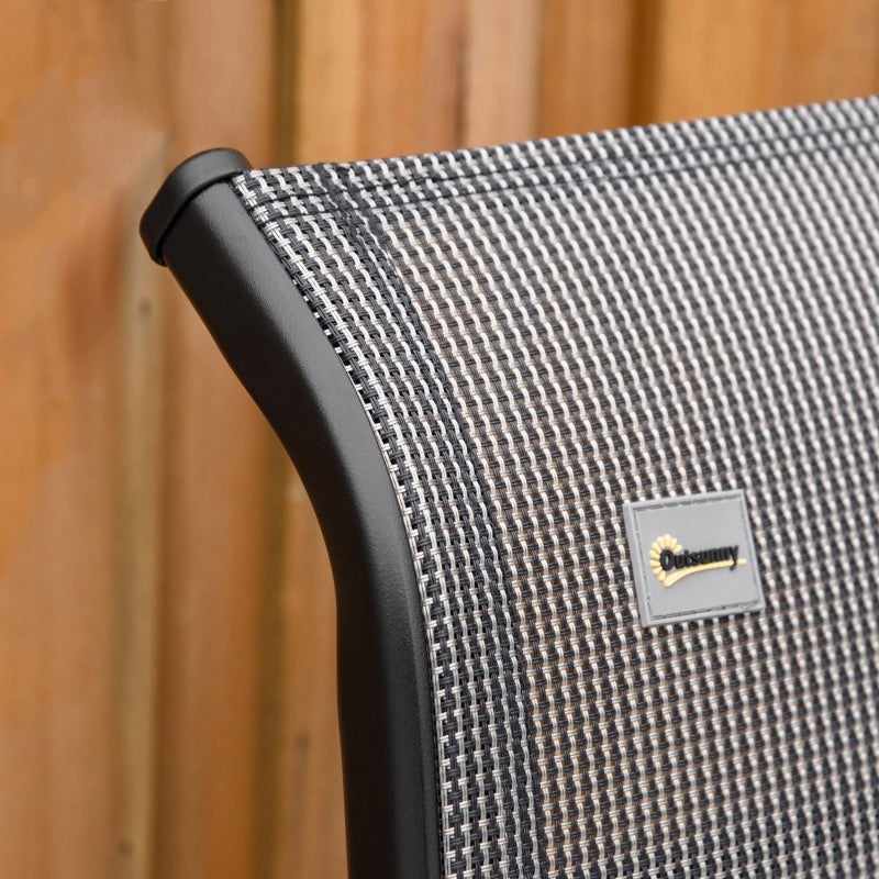 Chaise longue pliante, chaise longue de jardin avec coussin, fauteuil inclinable zéro gravité avec dossier réglable sur 9 positions, chaise de jardin - 7