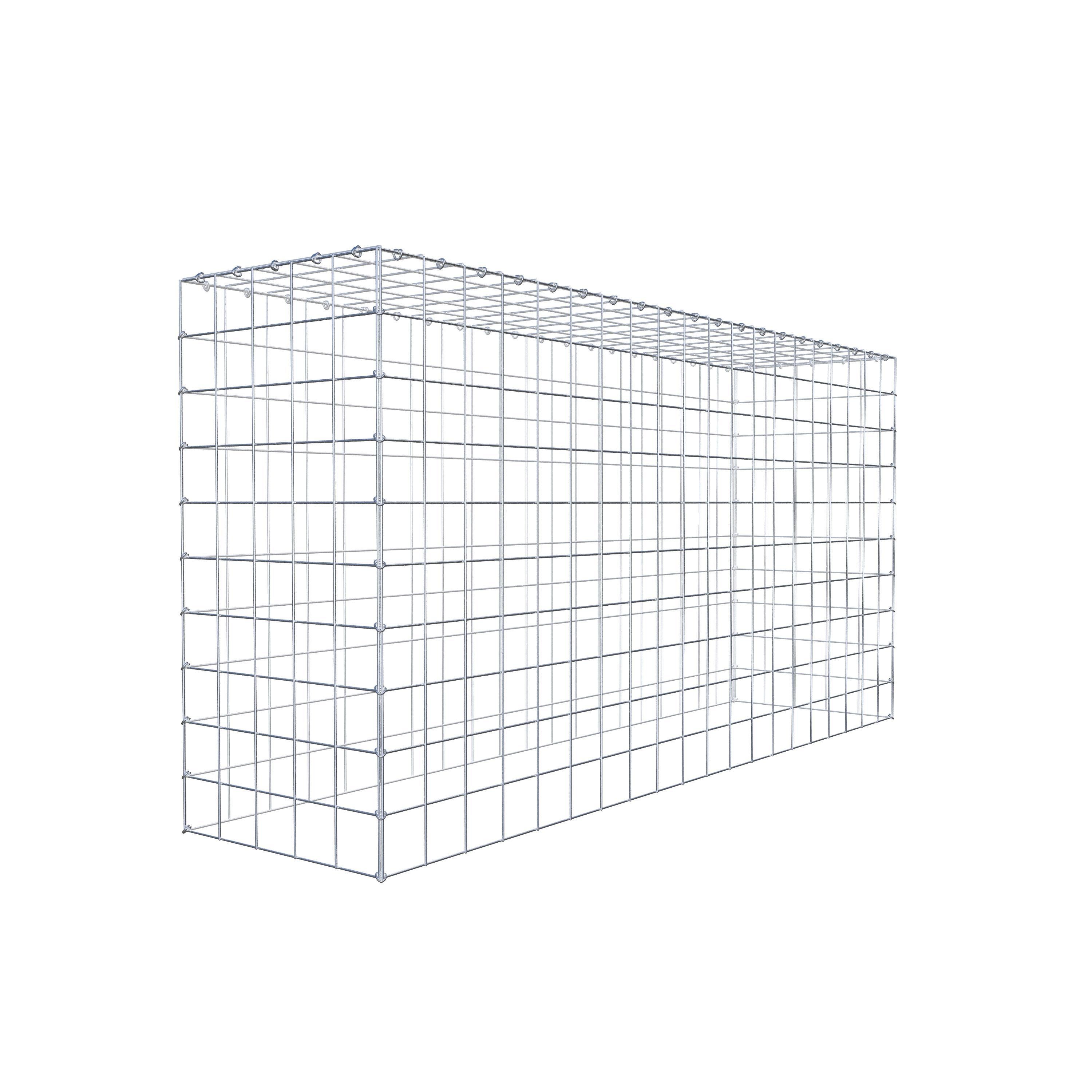 Gavión para apilar en acero galvanizado 200x100x50cm (LxAxP), malla 10 x 10cm, Anillo en C, sin rejilla inferior - 9