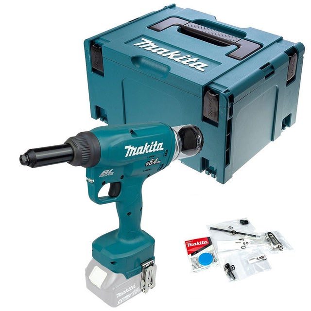 Riveteuse 18 V Li-Ion BL Ø 6,4 mm (Produit seul) - MAKITA DRV250ZJ