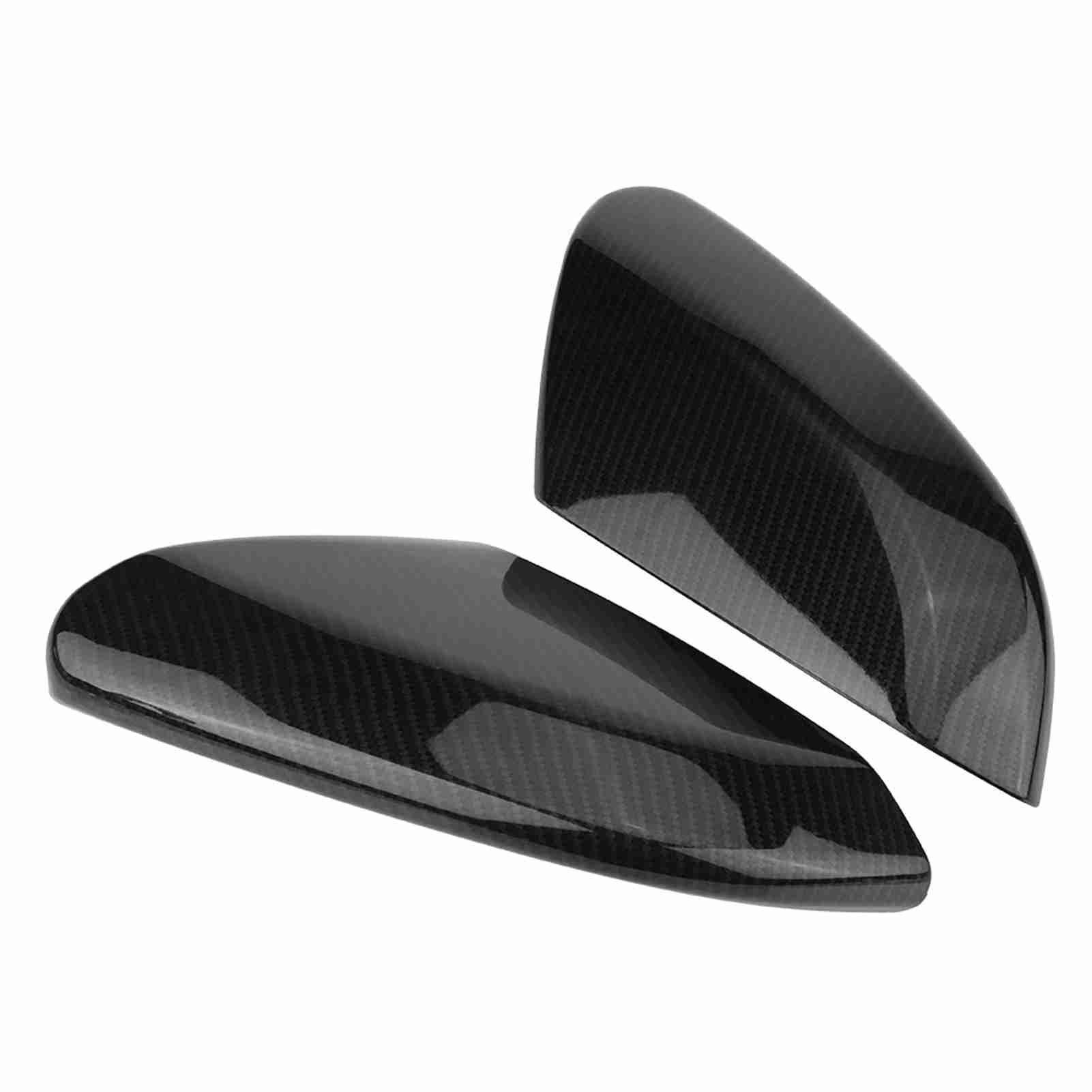 2X Copri specchietti retrovisori posteriori in fibra di carbonio per Civic Sedan Coupe 2016-2019 - 7