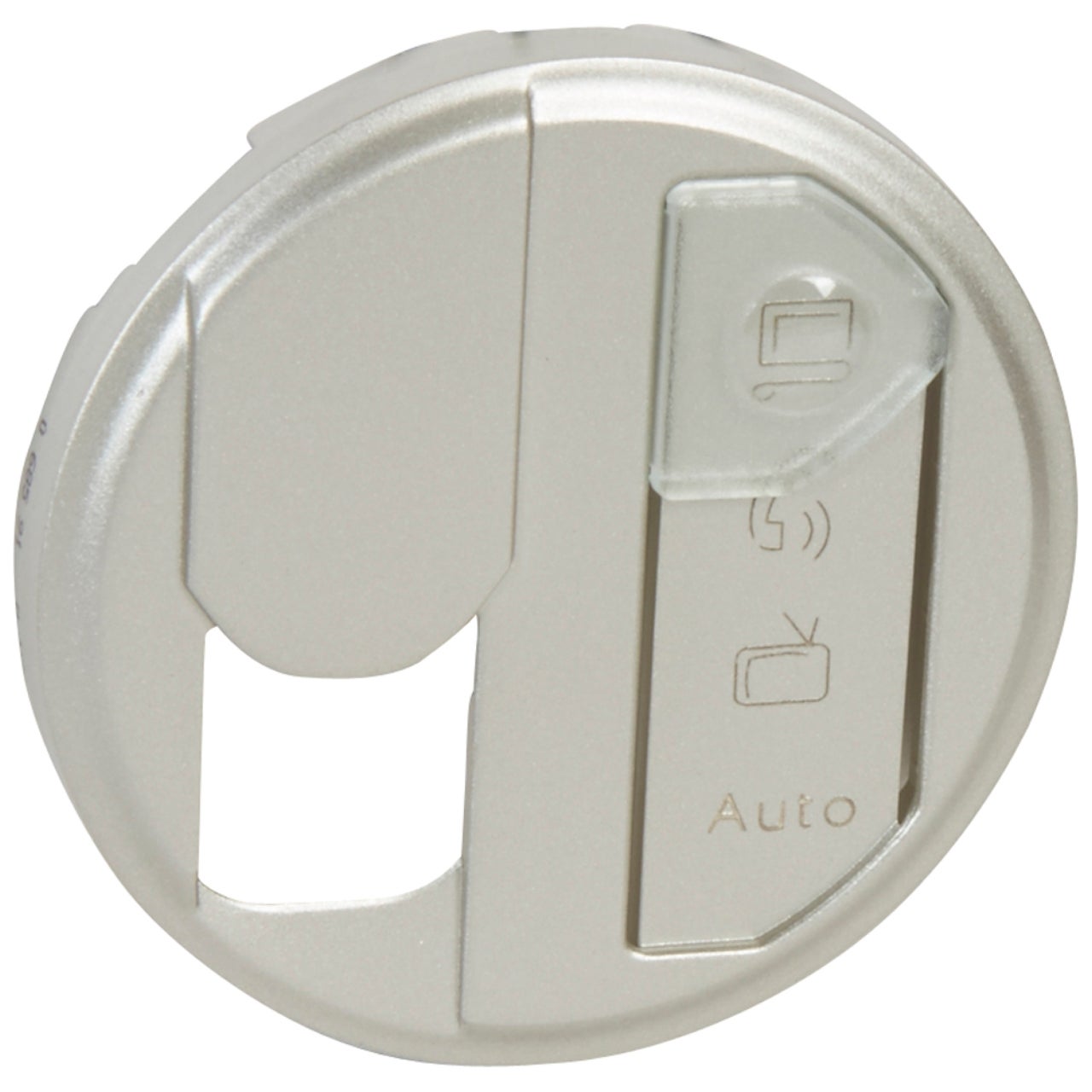 Enjoliveur Prise RJ45 Legrand Céliane - Réf 068551 - Titane - Neuf