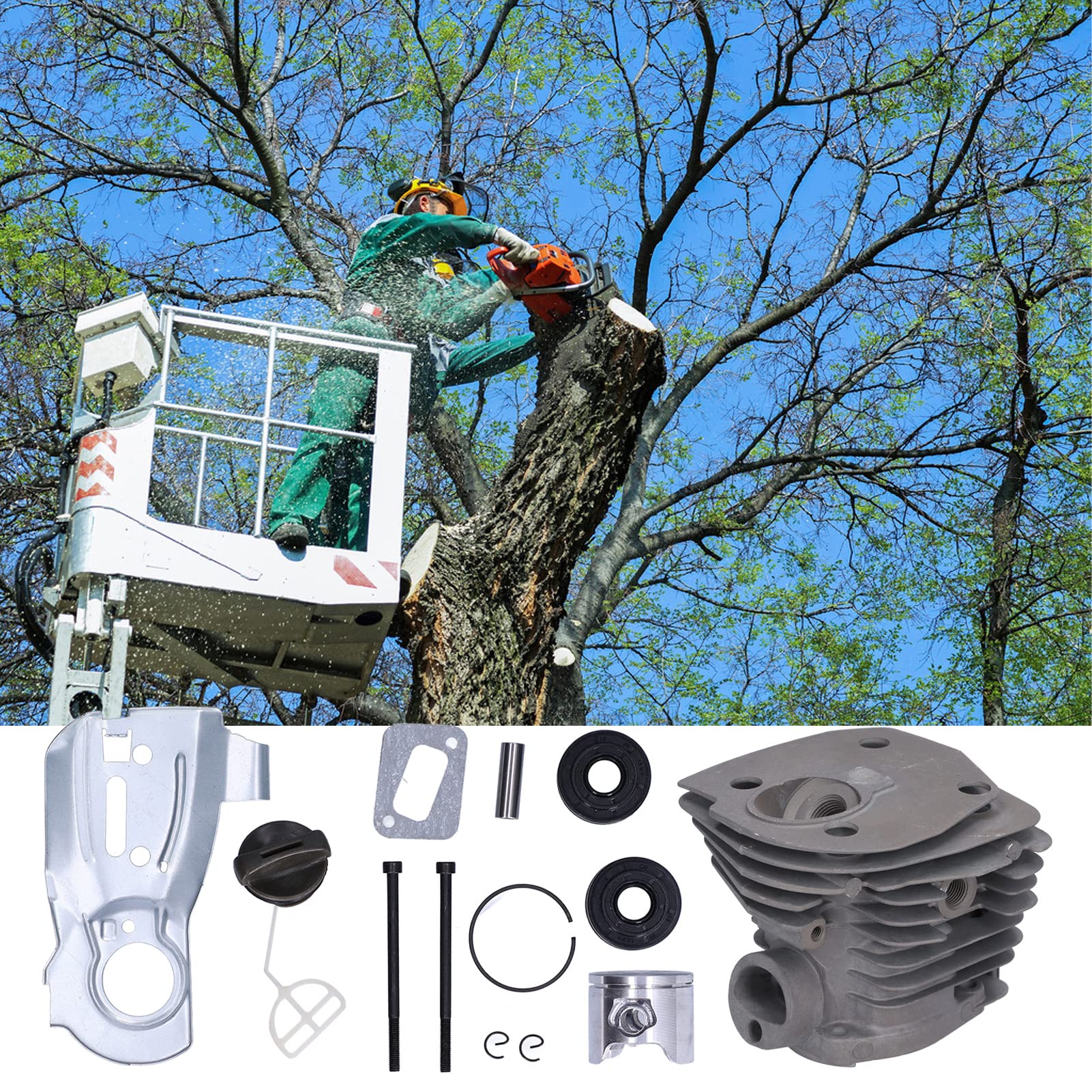 Kit Cuscinetti + Paraolio + Guarnizioni Per Motosega Husqvarna 350 – 351 – 353 (Ricambi Originali)
