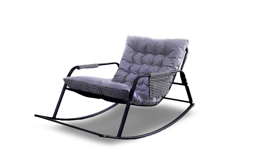 Saldos Y Stocks  Silla Mecedora Tumbona Nw. Muebles De Dormitorio, Jardin O Terraza, Gris , Leroy Merlin