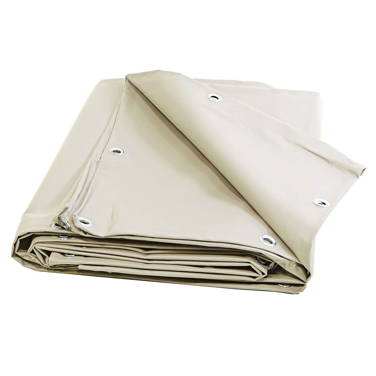 Lona para cochera marfil 4x6 m - garantía de 10 años tecplast - xp640cp - toldo de pvc impermeable para garaje - hecha en francia