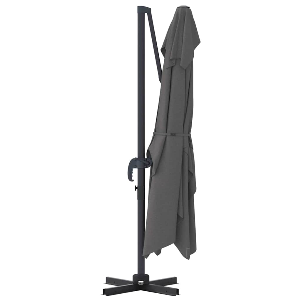 vidaXL Parasol Anthracite 351 x 250 x 260 cm Polyester et Aluminium - 7