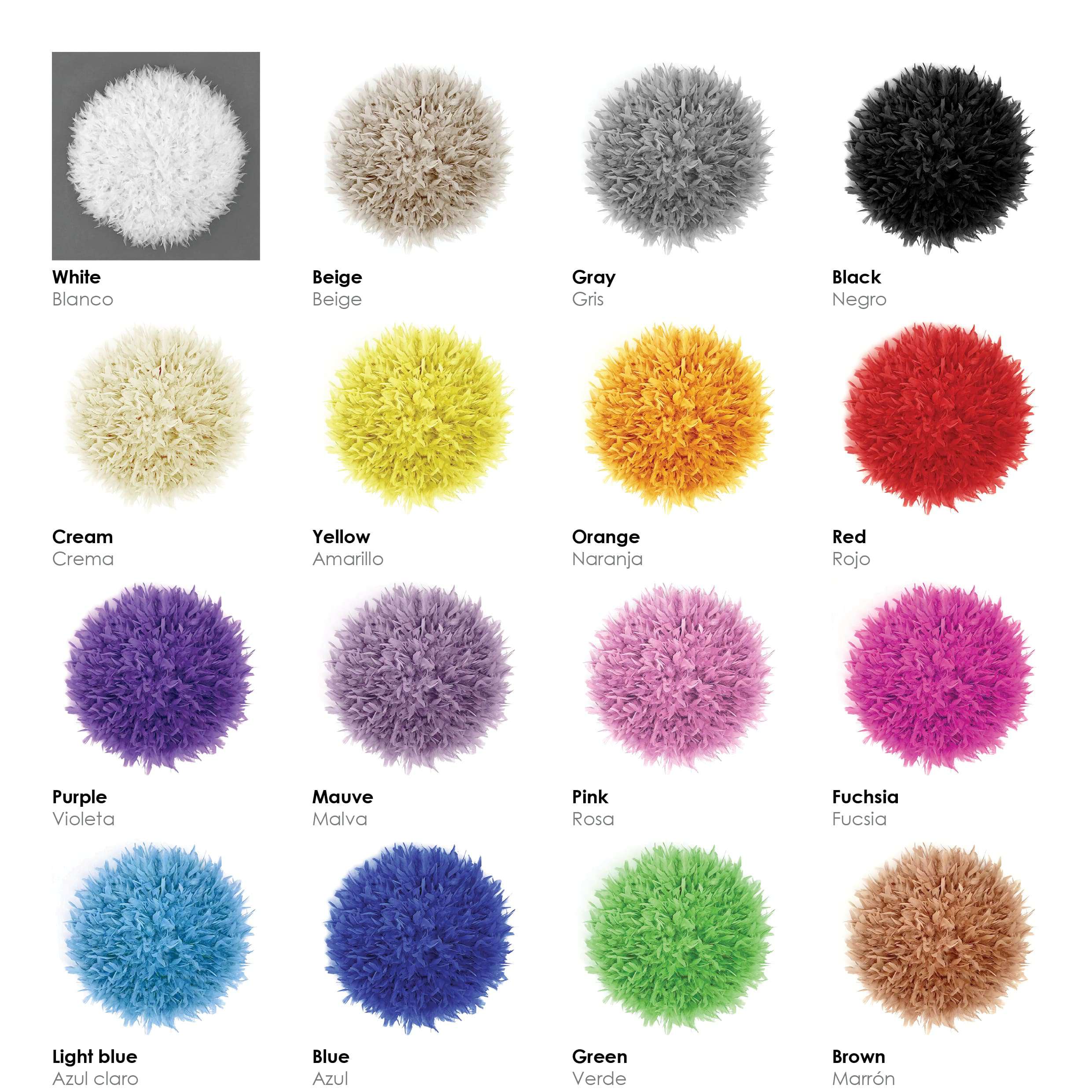 Juju Hat décoration murale à plumes - JUJU beige 70 cm - 4