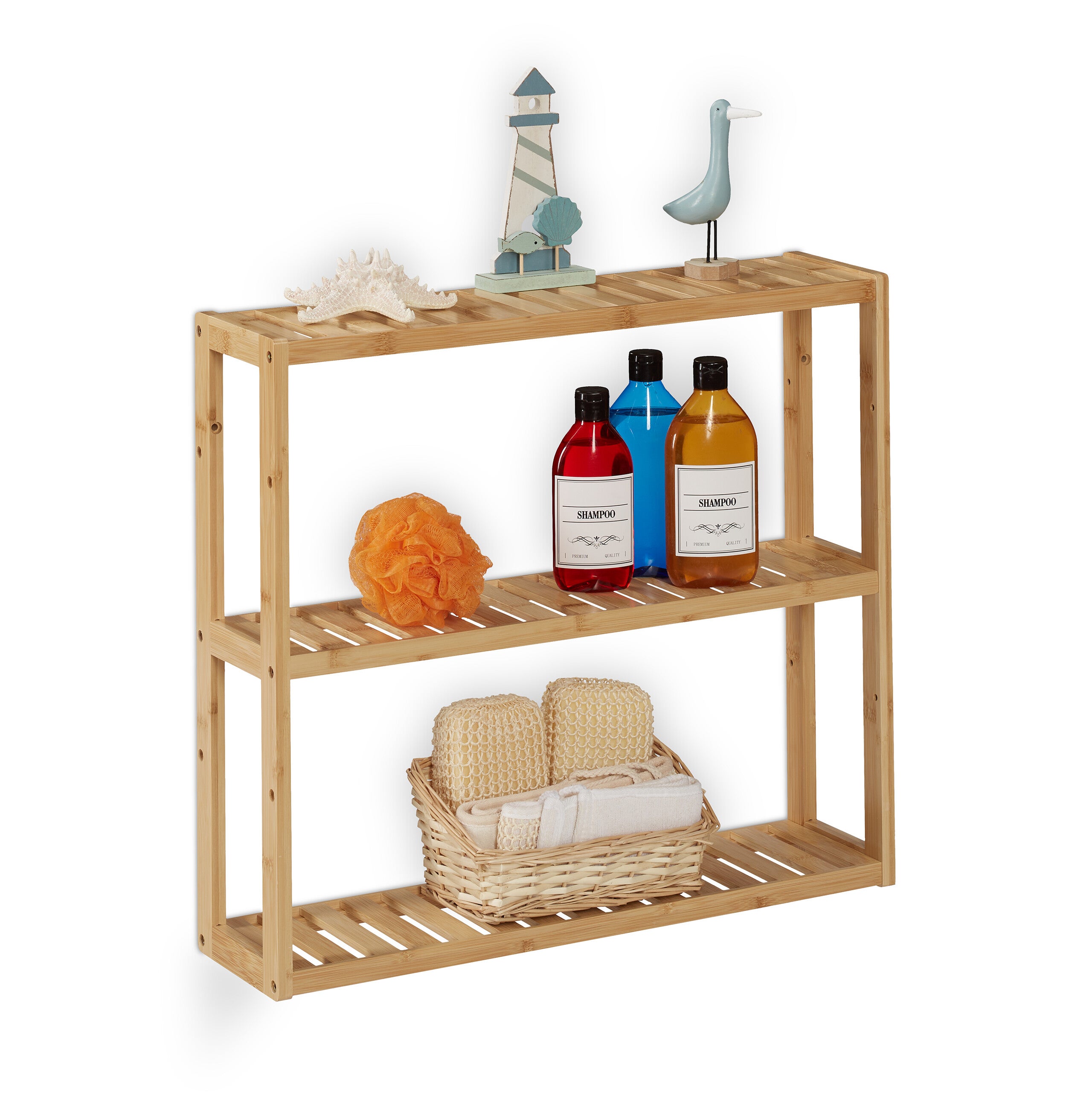 Mensola Angolare Per Bagno Angoliera Doccia A 3 Livelli Ripiani In Metallo 52720 86521493