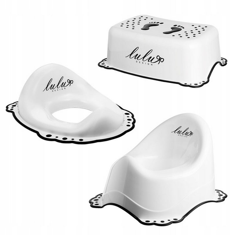 Nocnik Podnóżek Nakładka 3w1 dla dzieci Nauka toalety stabilny antypoślizgowy