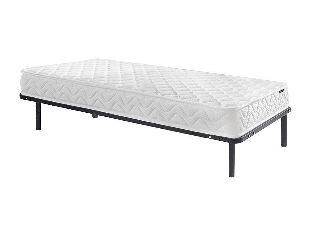 Zestaw rama listewkowa + materac piankowy z warstwą wierzchnią z pamięcią kształtu PELOPS marki YSMÉE - 15 cm grubości - 90 x 190 cm