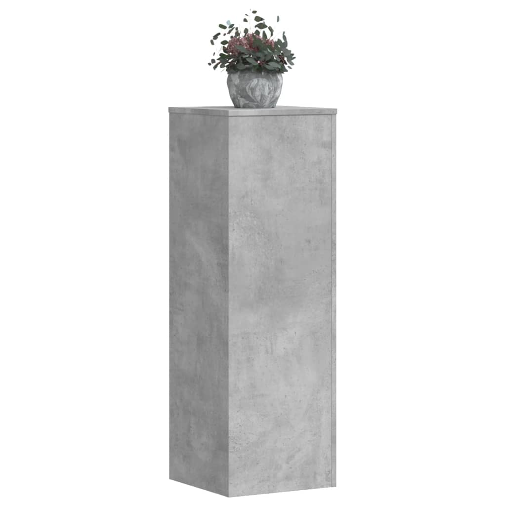 Supports pour plantes 2 pcs gris béton bois d'ingénierie - 3