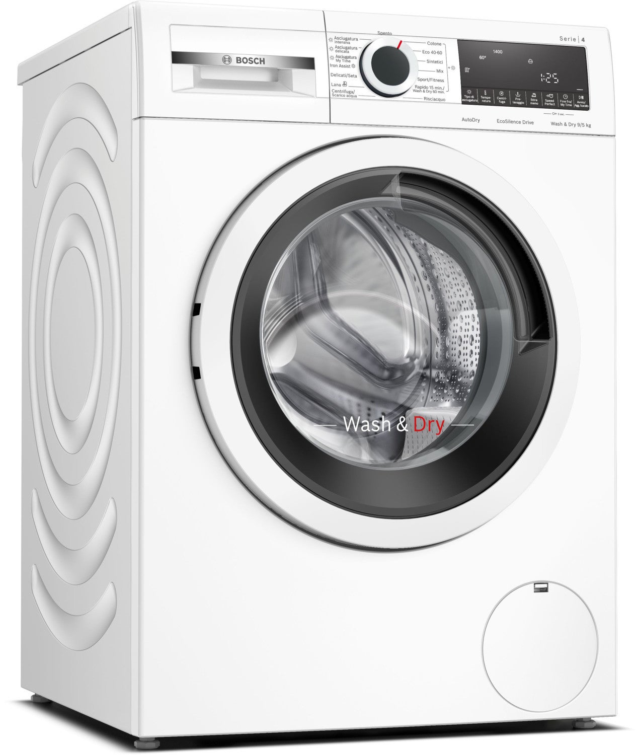 Bosch Serie 4 WNA144V0IT machine à laver avec sèche linge Pose libre — free download