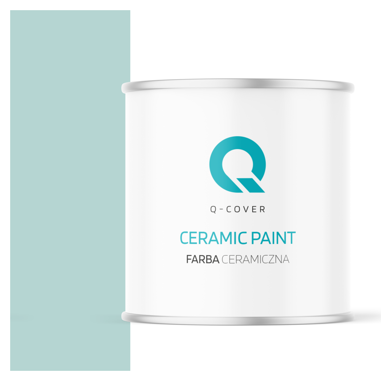 Farba Ceramiczna Do Ścian i Sufitów Q-Cover Miętowy jasny H1561 Głęboki Mat 2L