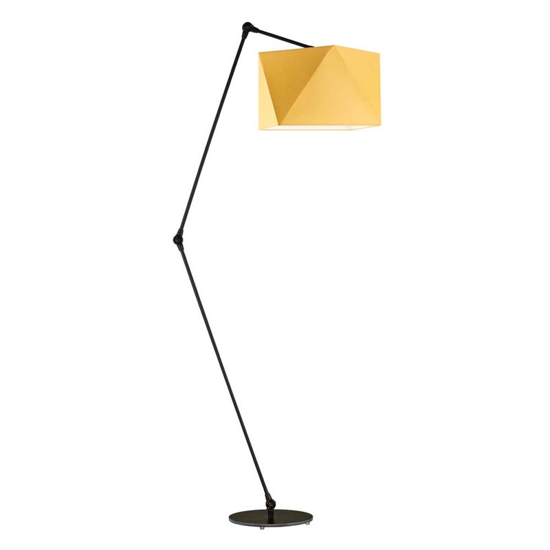 Lampa stojąca podłogowa przegubowa regulowana z abażurem diament SOUL
