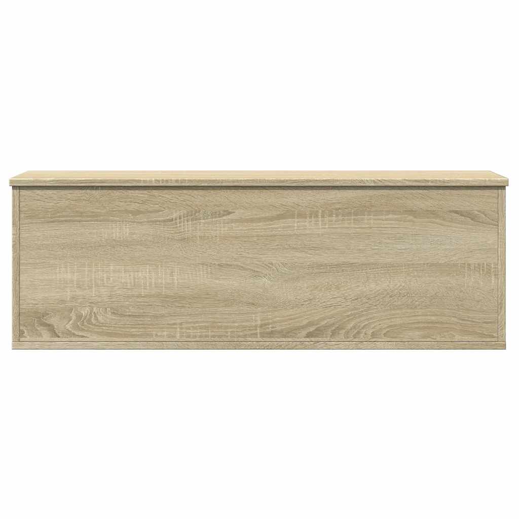 Coffre De Jardin - Boîte De Rangement Chêne Sonoma 102x35x35 Cm Bois D'ingénierie fr1227 - 4