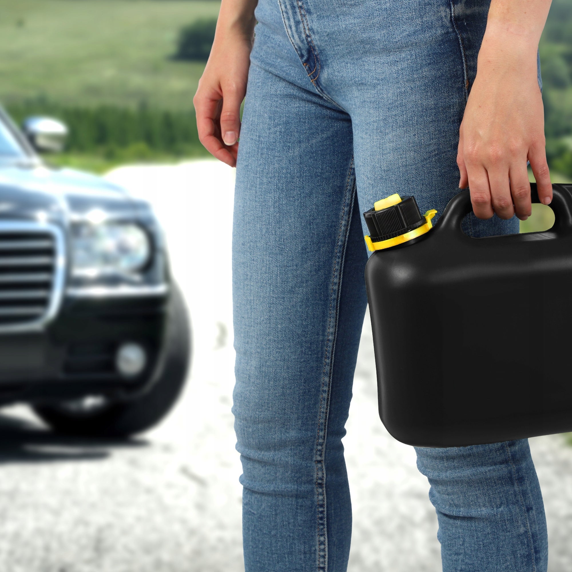 Lata de combustível KADAX Lata de plástico 6L + Funil - 4