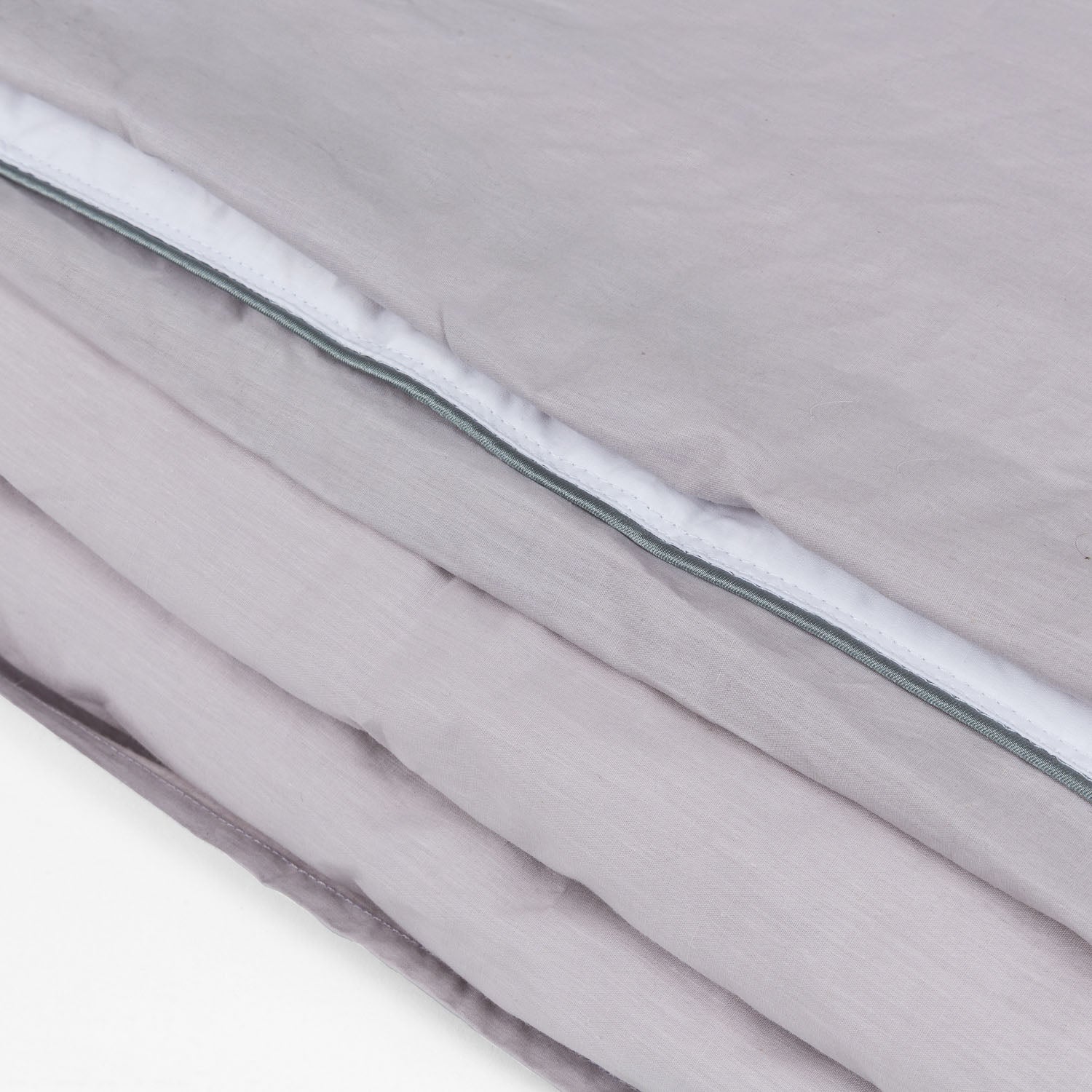 Ensemble Housse de Couette et Oreiller 180 x 190 cm | PIKOLIN HOME | 100% Coton | 200 fils | Gris - 3