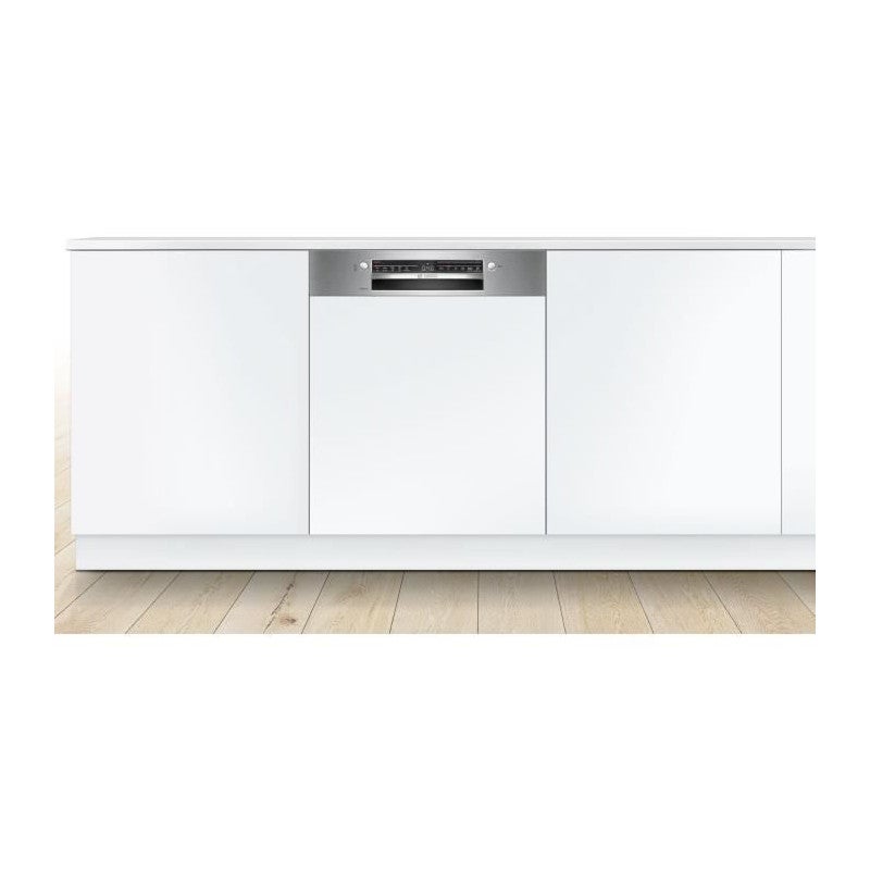 Lave-vaisselle semi-encastrable BOSCH SMI2HTS02E SER2 - 13 couverts - Induction - L60cm - 46 dB - Acier Brossé - 2