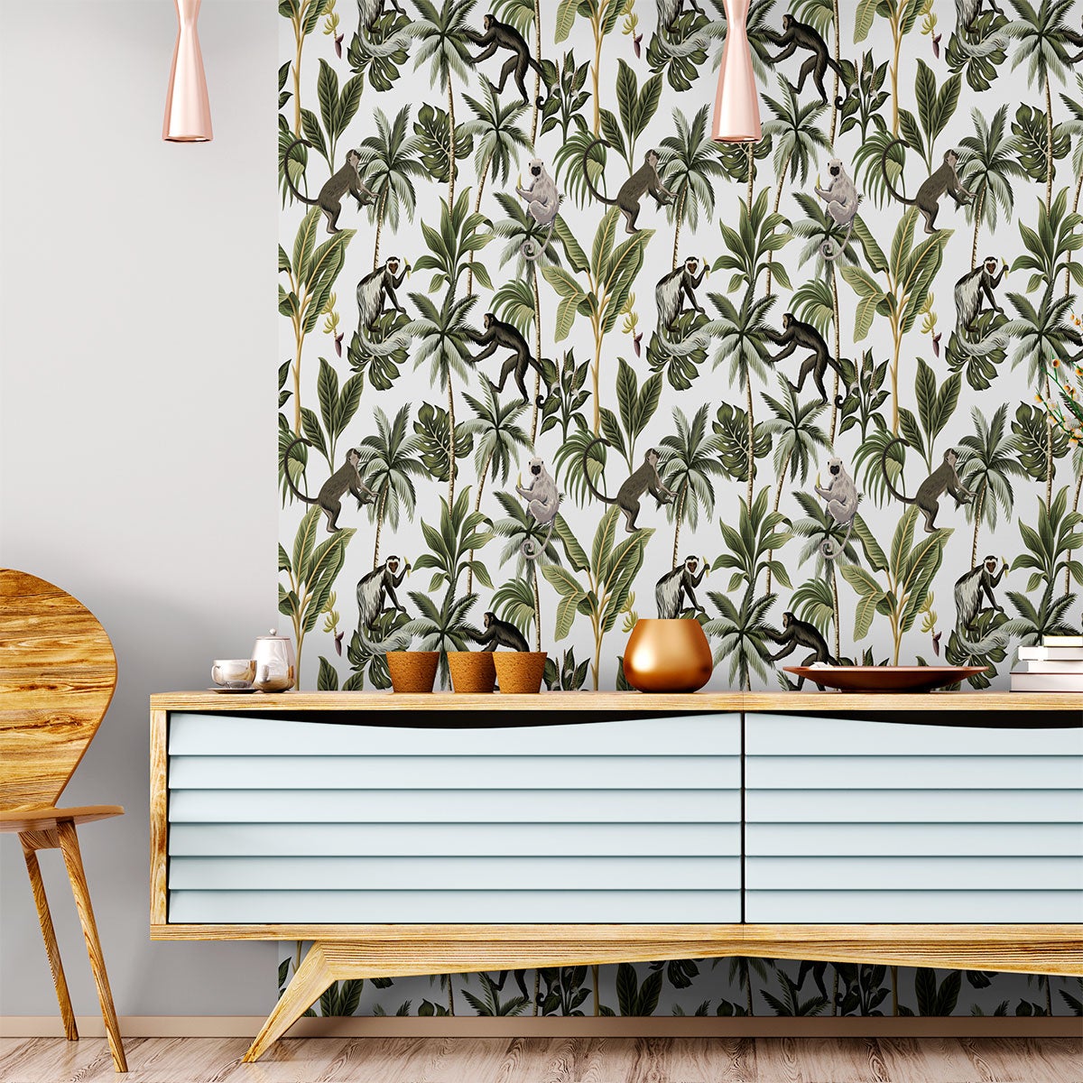 Adesivo carta da parati tropicale Pando - Sticker adesivo - adesivi murali - 50x50cm - 3