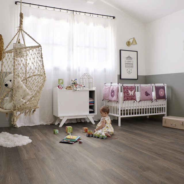Lame de sol PVC adhésive effet bois cleveland dark GERFLOR