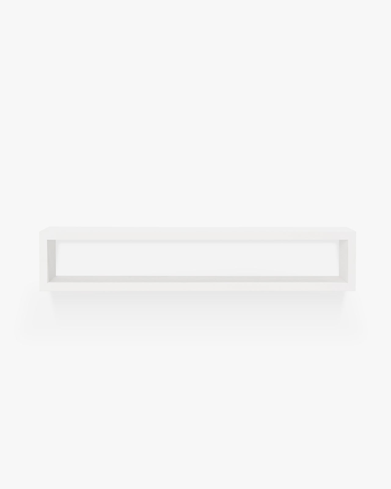 DENVER - Meuble TV en bois massif ton blanc 160x30cm - DECOWOOD - 2