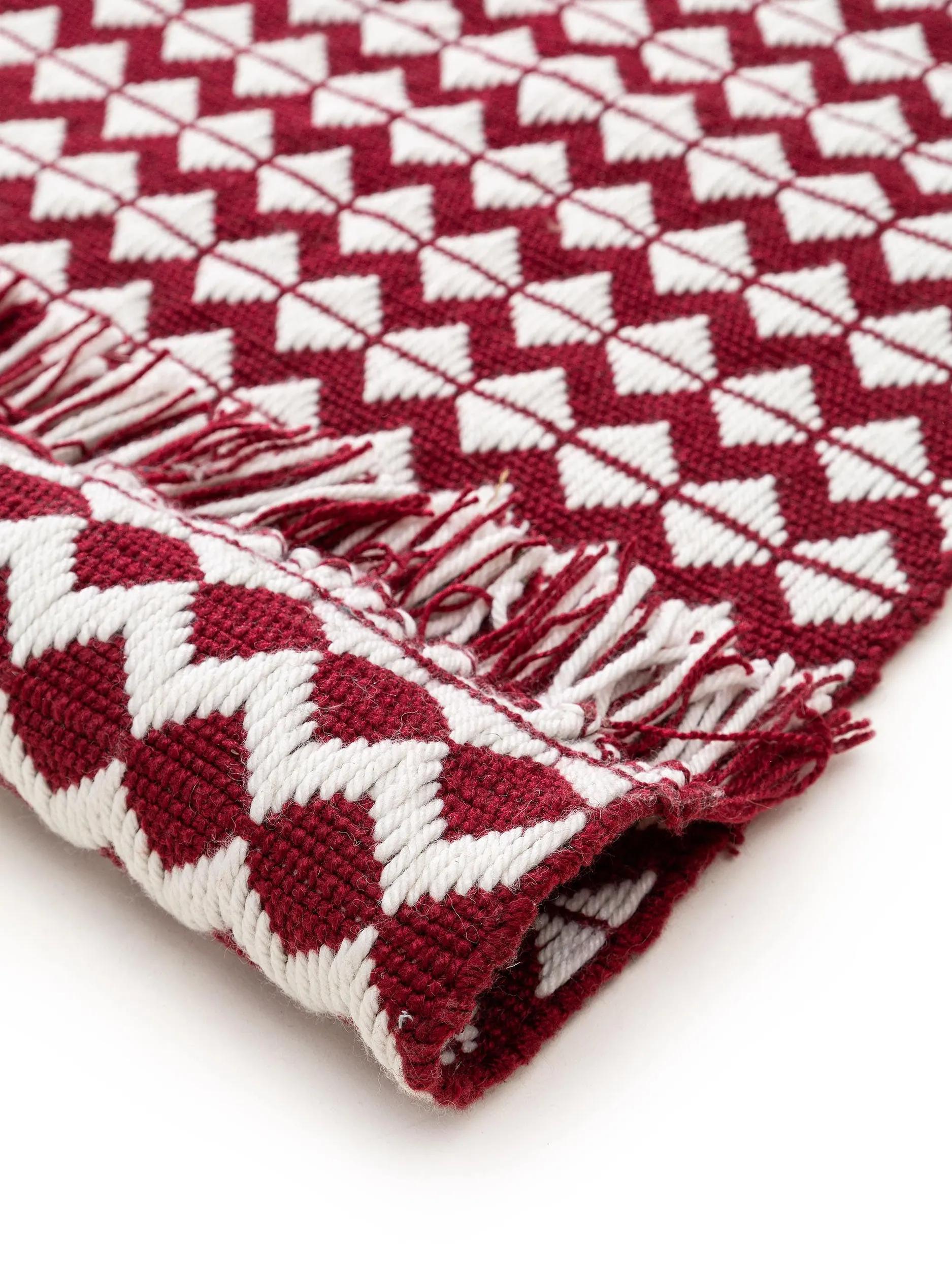 Rcycles BENUTA - Tapis fabriqué à partir de matériaux recyclés Morty rouge ...