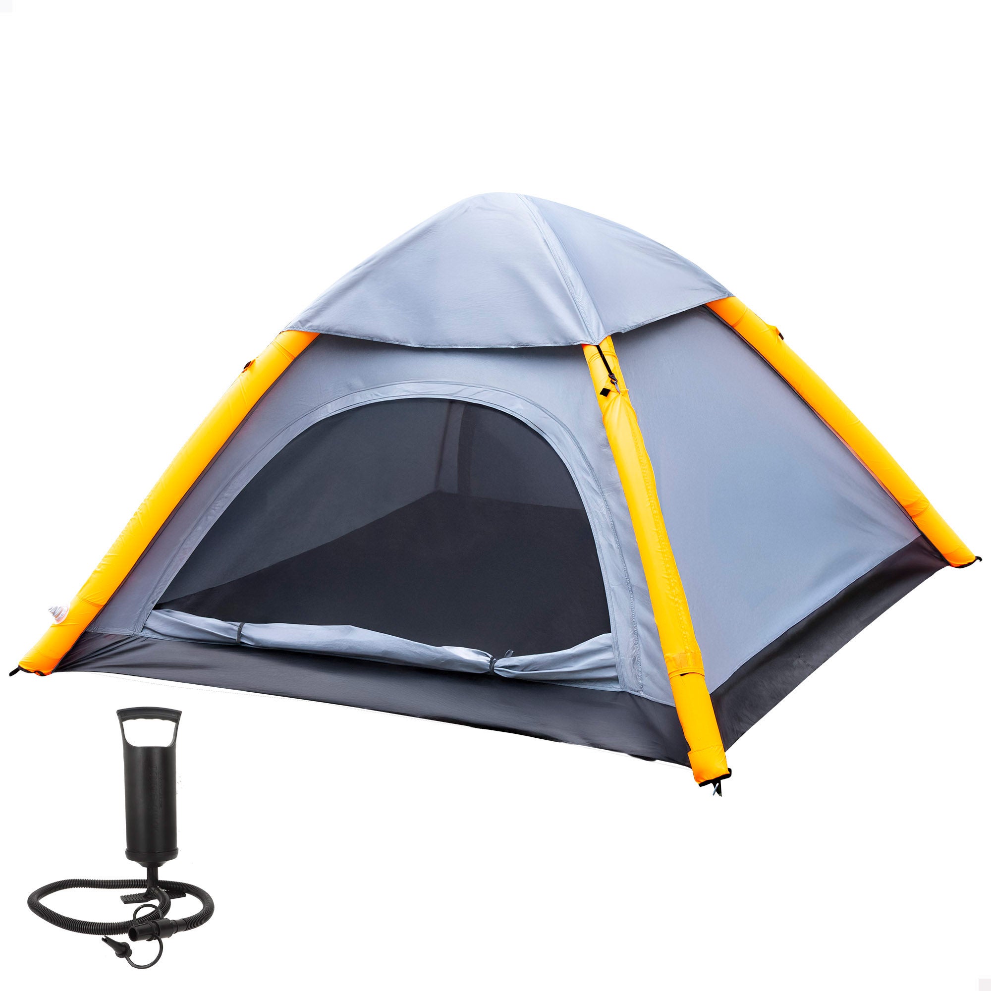 Aktive tienda de campaña estructura hinchable gris 210x210x135 cm
