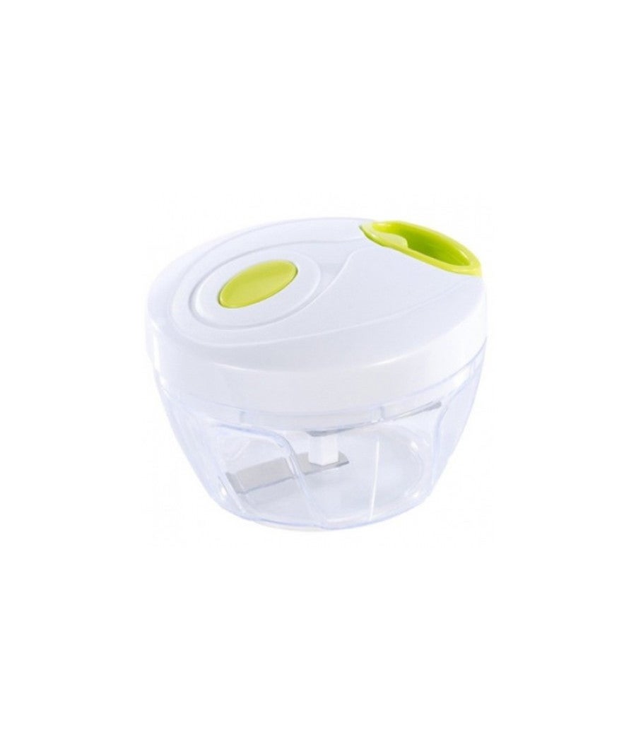 Trade Shop - Tritatutto A Corda Manuale Con Coperchio Tritaverdure Con Cordina Lame Acciaio - - 4