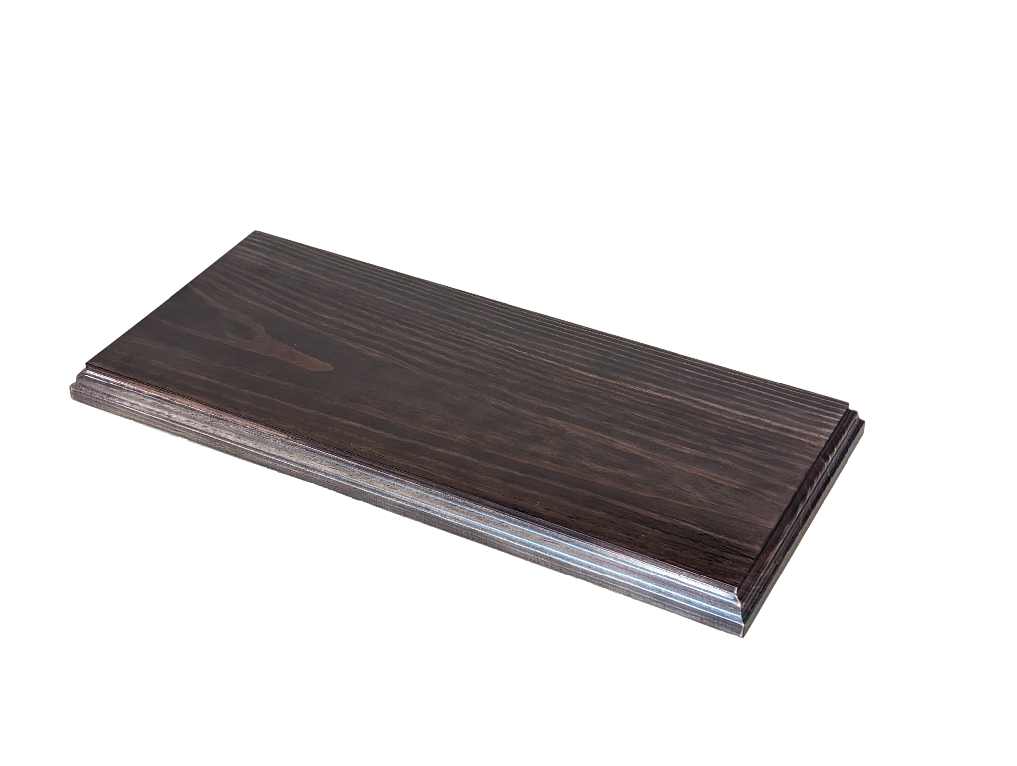 Base Rettangolare Con Angoli Arrotondati. Finitura Vernice Noce - 6