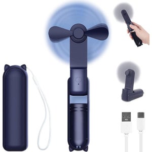 Mini Ventilatore USB Da Scrivania KinYiLO - Regolazione Continua Della Velocità, Silenzioso (<50 DB), 11,2 X 9,4 X 14,5 Cm - 4