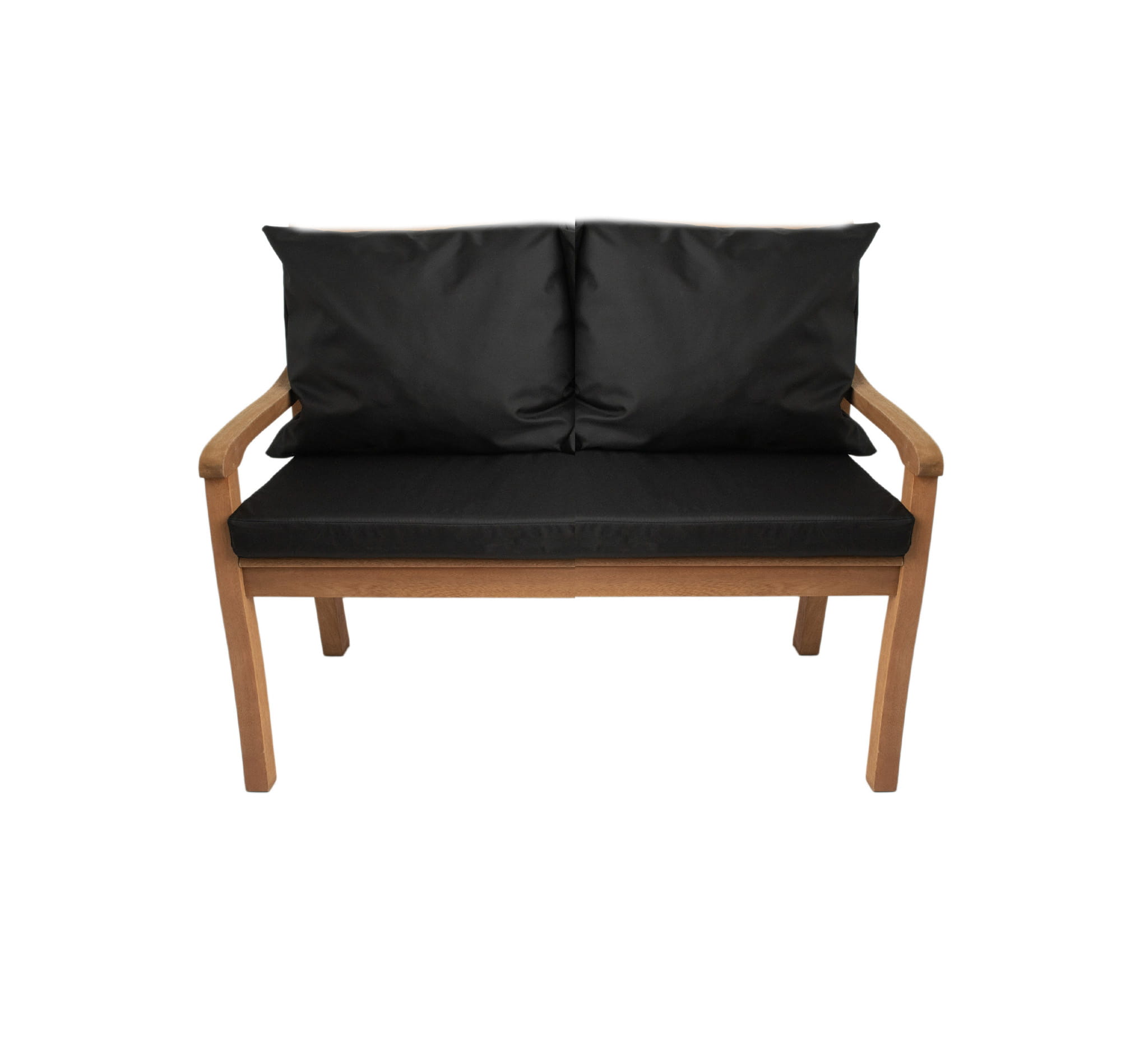 Cojín de banco 110x60x7cm/2x50x56cm cojines para columpio de jardín negro, cojín de asiento, cojín de respaldo, cojín de exterior/interior