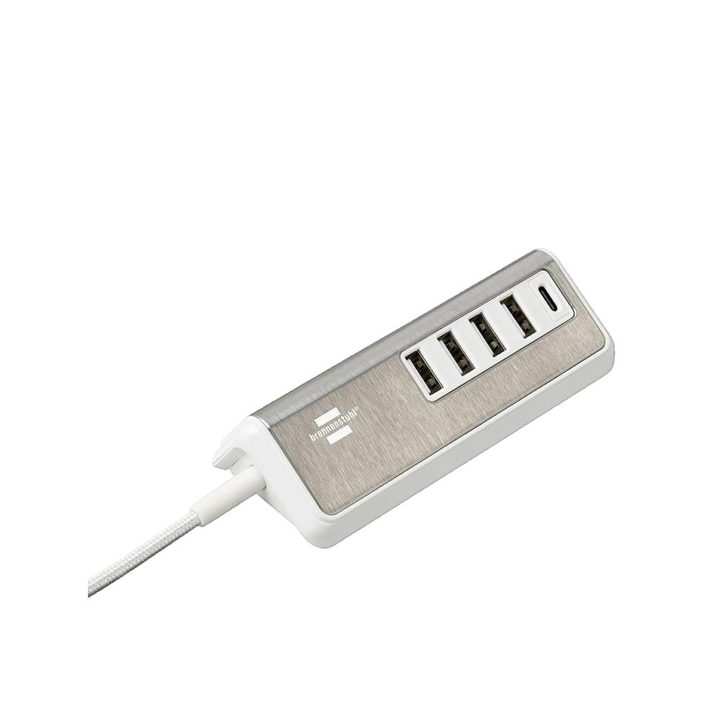 Ładowarka Brennenstuhl 1508230 USB-C i stal nierdzewna biały