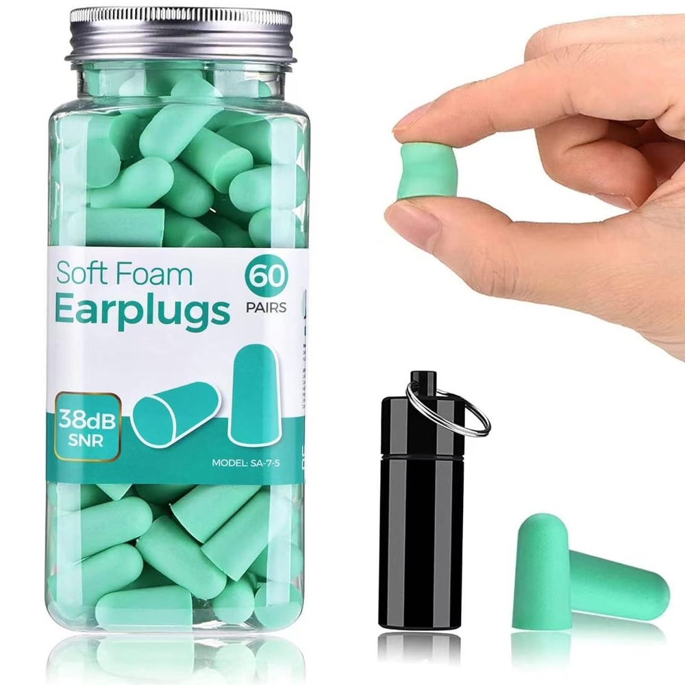 Boîte bleue - Bouchons D'oreilles En Mousse Souple, 20 Pièces-10 Paires
